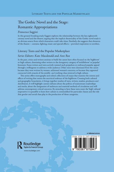 Produktbild: The Gothic Novel and the Stage