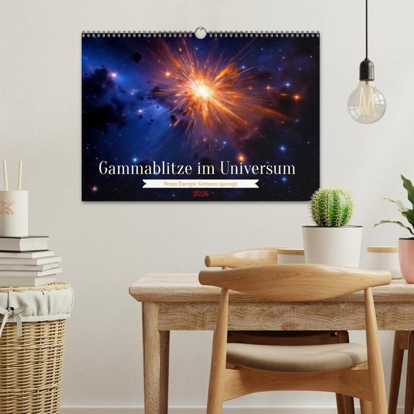Produktbild: Gammablitze im Universum (Wandkalender 2026 DIN A3 quer), CALVENDO Monatskalender