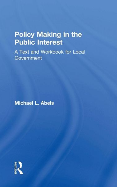 Produktbild: Policy Making in the Public Interest