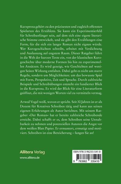 Produktbild: Kurzprosa schreiben. klassisch &ndash; modern &ndash; experimentell