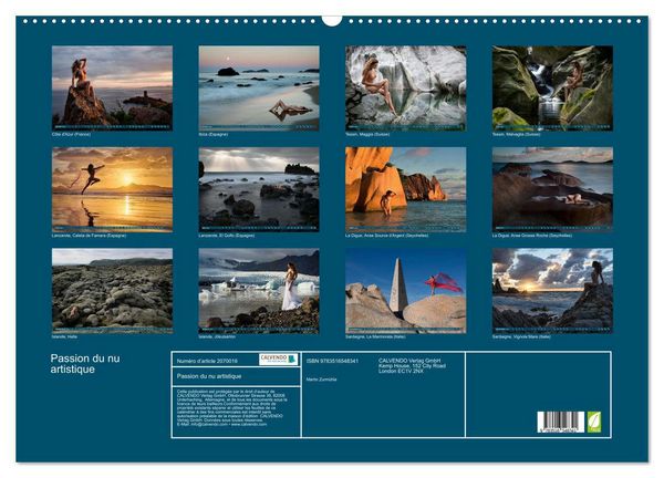 Produktbild: Passion du nu artistique (Calendrier mural 2026 DIN A2 vertical), CALVENDO calendrier mensuel