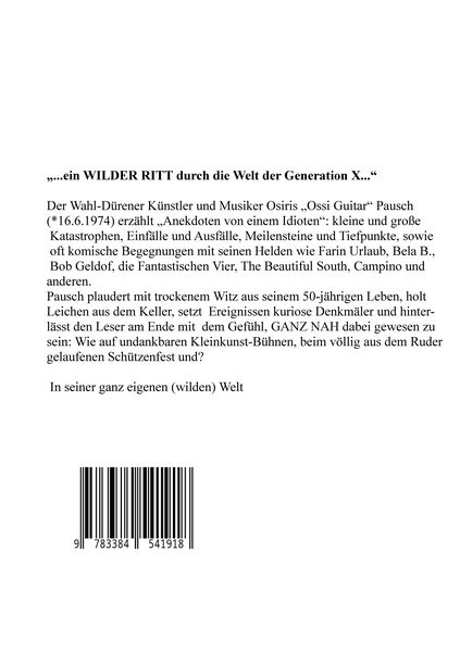 Produktbild: Anekdoten von einem idioten