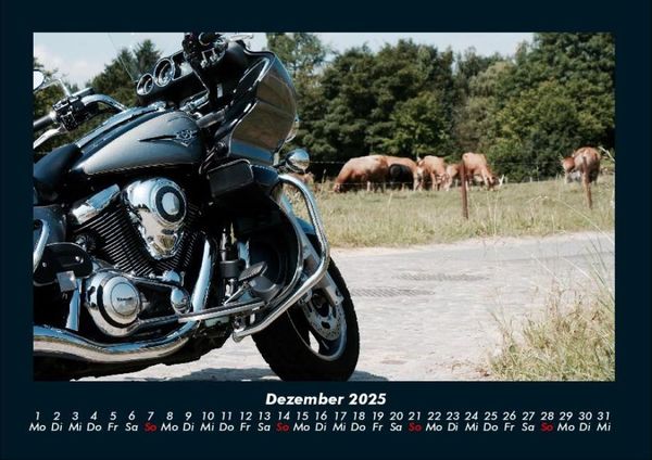 Produktbild: Motorräder 2025 Fotokalender DIN A4
