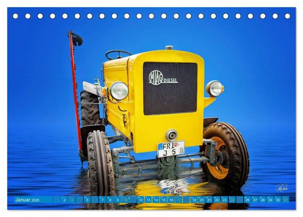 Produktbild: Traktor - Oldtimer (Tischkalender 2026 DIN A5 quer), CALVENDO Monatskalender