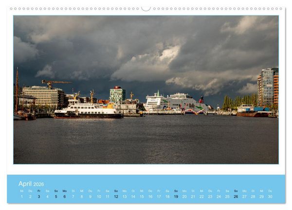 Produktbild: Kiel: Maritime Impressionen (Wandkalender 2026 DIN A2 quer), CALVENDO Monatskalender
