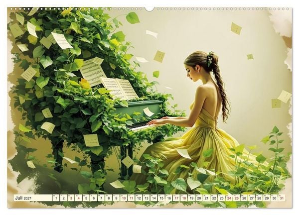 Produktbild: Piano der Tr&auml;ume (Wandkalender 2027 DIN A2 quer), CALVENDO Monatskalender