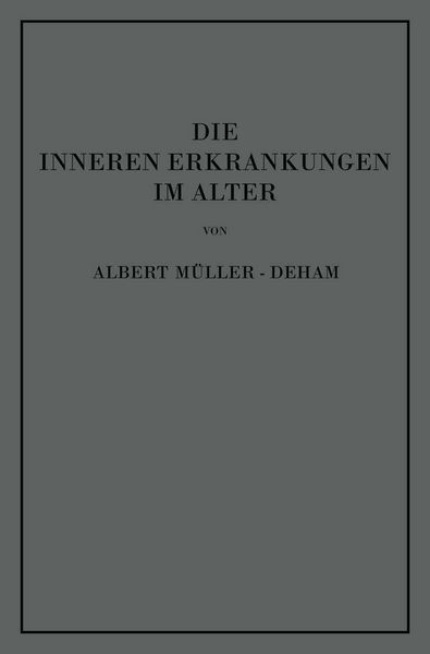 Produktbild: Die inneren Erkrankungen im Alter