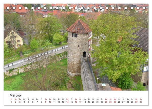Produktbild: M&uuml;hlhausen in Th&uuml;ringen - Stadt im Herzen Deutschlands (Tischkalender 2026 DIN A5 quer), CALVENDO Monatskalender
