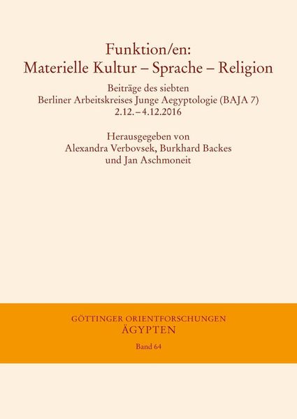 Produktbild: Funktion/en: Materielle Kultur - Sprache - Religion