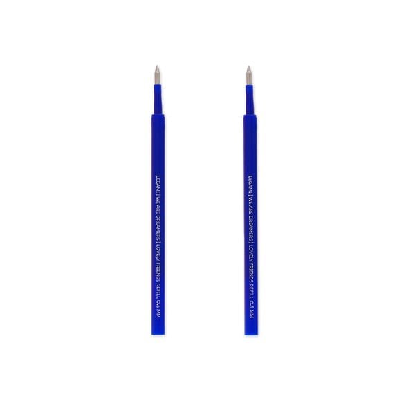 Produktbild: Legami 2 Set mit 2 Ersatzpatronen f&uuml;r Gelstift - Lovely Friends - Blau