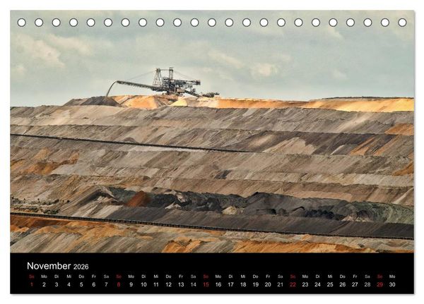 Produktbild: Der Tagebau (Tischkalender 2026 DIN A5 quer), CALVENDO Monatskalender