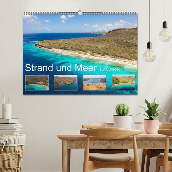 Produktbild: Strand und Meer auf Cura&ccedil;ao (Wandkalender 2026 DIN A2 quer), CALVENDO Monatskalender