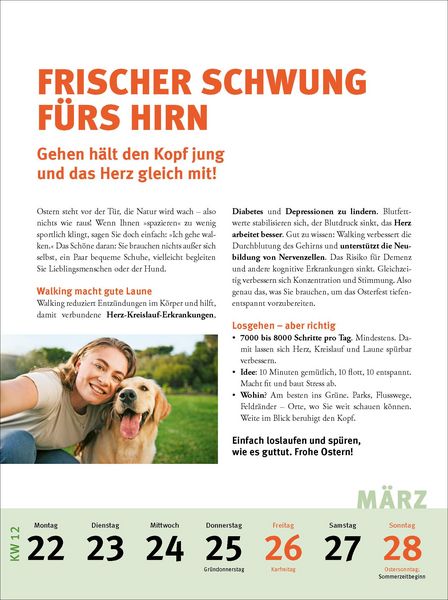 Produktbild: Fit und gesund durchs Jahr &ndash; Der Strunz-Wochenkalender 2027