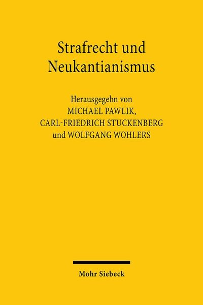 Produktbild: Strafrecht und Neukantianismus