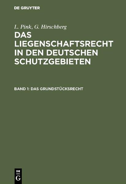 Produktbild: Das Grundst&uuml;cksrecht
