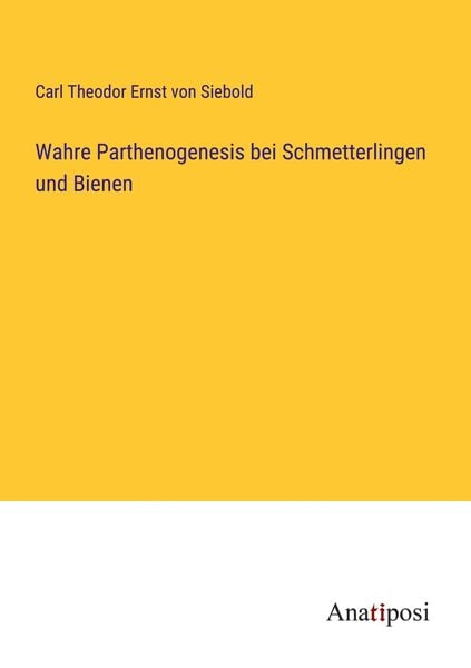 Produktbild: Wahre Parthenogenesis bei Schmetterlingen und Bienen