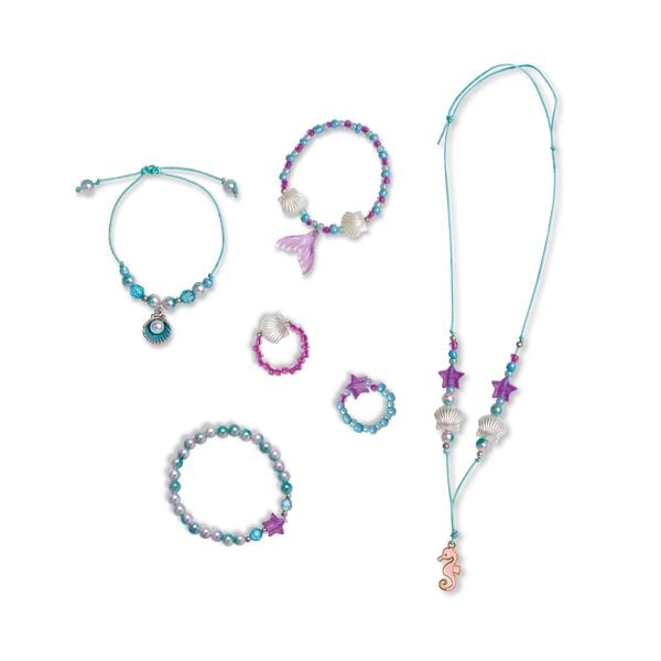 Produktbild: Meerjungfrauen-Schmuck &ndash; Bastelset f&uuml;r Kinder (6 Schmuckst&uuml;cke)