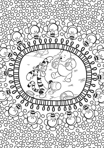 Produktbild: Disney Winnie Puuh: Malblock: &uuml;ber 60 wundervolle Motive zum Ausmalen!