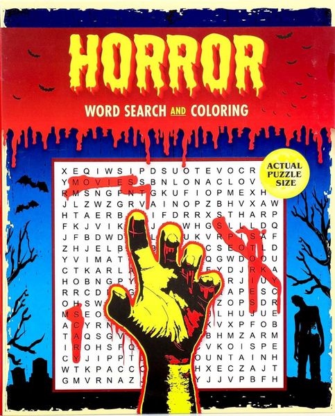 Produktbild: Horror Word Search and Coloring