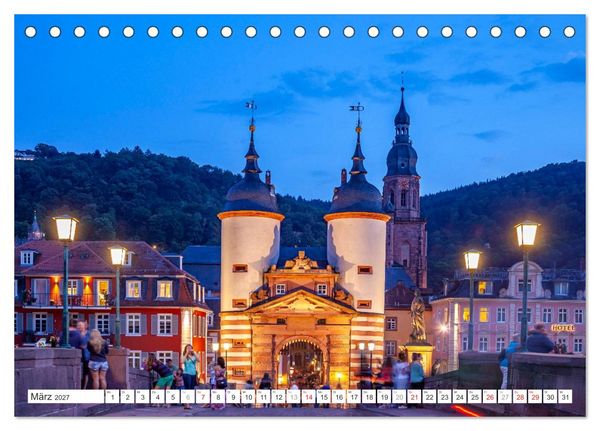 Produktbild: Baden-W&uuml;rttemberg - Heidelberg (Tischkalender 2027 DIN A5 quer), CALVENDO Monatskalender