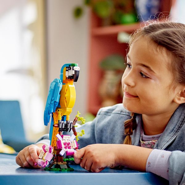 LEGO Creator 3in1 31136 Exotischer Papagei Tier-Spielzeug-Set