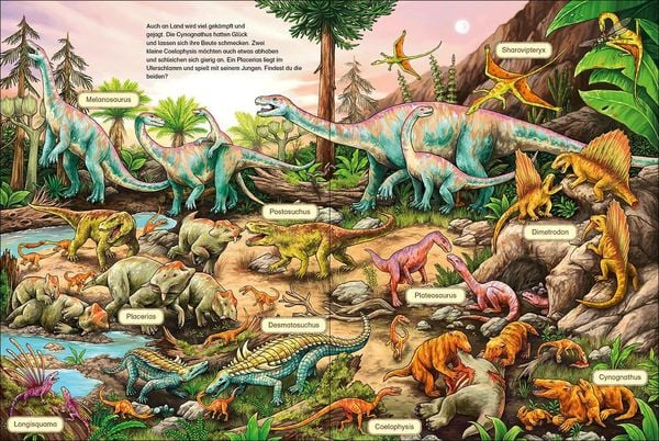 Produktbild: Das gro&szlig;e Wimmelbuch der Dinosaurier