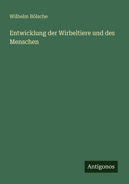 Produktbild: Entwicklung der Wirbeltiere und des Menschen