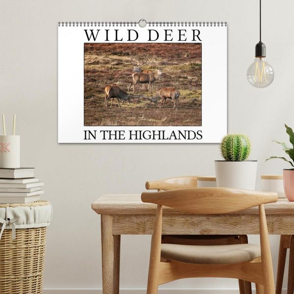 Produktbild: Wild Deer In The Highlands (Wall Calendar 2026 DIN A3 landscape), CALVENDO 12 Month Wall Calendar