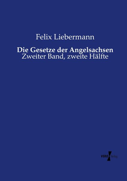 Produktbild: Die Gesetze der Angelsachsen