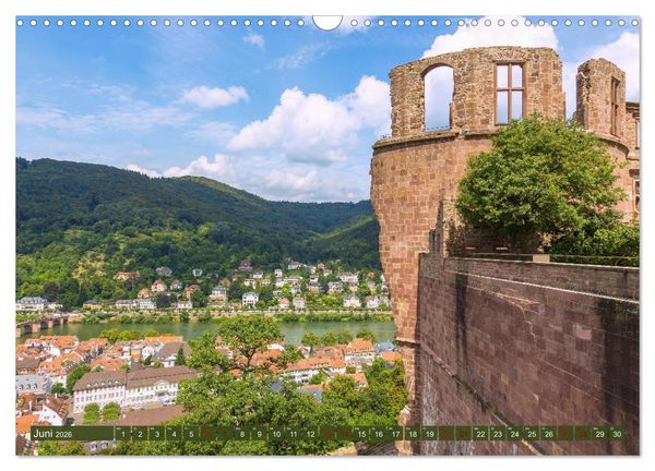 Produktbild: Heidelberger Neckarzauber (Wandkalender 2026 DIN A3 quer), CALVENDO Monatskalender