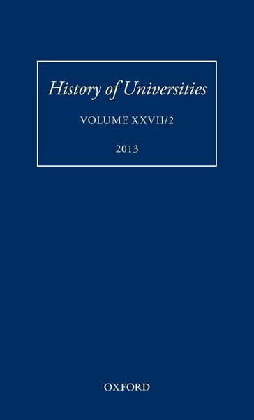 Produktbild: History of Universities, Volume XXVII/2 (2013)