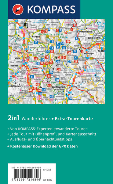 Produktbild: KOMPASS Wanderf&uuml;hrer Rh&ouml;n, 50 Touren