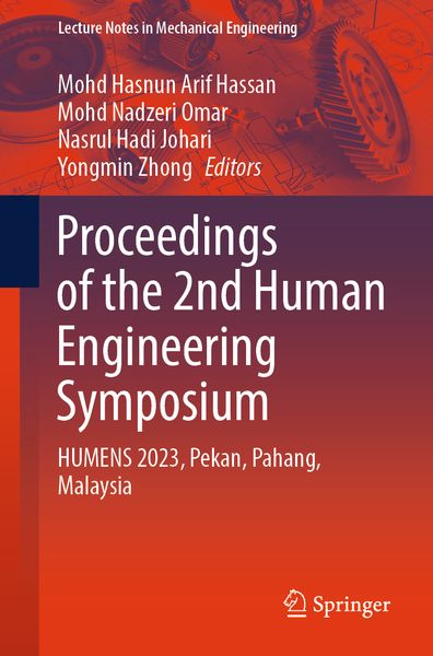 Produktbild: Proceedings of the 2nd Human Engineering Symposium