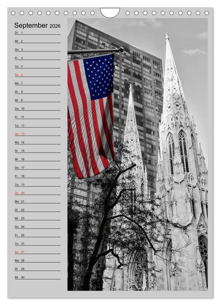 Produktbild: New York Colorkey (Wandkalender 2026 DIN A4 hoch), CALVENDO Monatskalender
