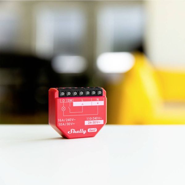 Produktbild: Shelly 1PM Gen3 Schalt-Messaktor Bluetooth, Wi-Fi