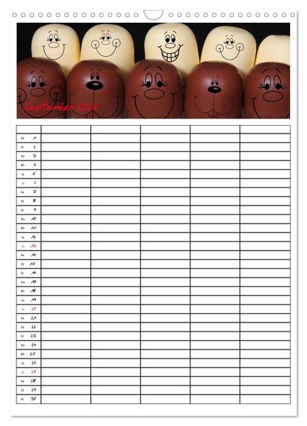 Produktbild: FOOD -Familienkalender (Wandkalender 2026 DIN A3 hoch), CALVENDO Monatskalender