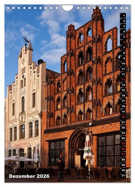 Produktbild: Zauberhaftes Wismar (Wandkalender 2026 DIN A4 hoch), CALVENDO Monatskalender