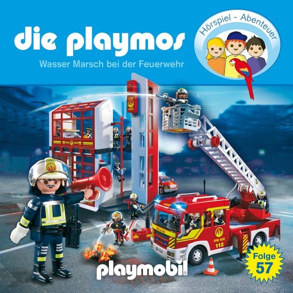 Die Playmos - Das Original Playmobil Hörspiel, Folge 57: Wasser Marsch bei der Feuerwehr - Simon X. Rost , Florian Fickel, Audio, 4260229663271