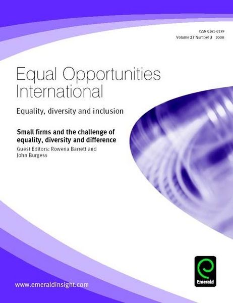 Produktbild: Small firms and the challenge of equality, diversity and difference