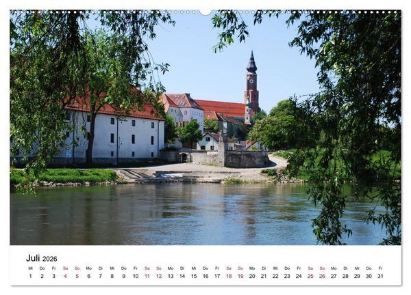 Produktbild: Straubing, liebenswerte Stadt im G&auml;uboden (Wandkalender 2026 DIN A2 quer), CALVENDO Monatskalender