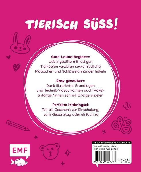 Produktbild: Amigurumi Pen Friends &ndash; S&uuml;&szlig;e Tiere f&uuml;r Stifte, Federm&auml;ppchen und Co. h&auml;keln