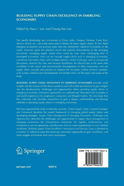 Produktbild: Building Supply Chain Excellence in Emerging Economies