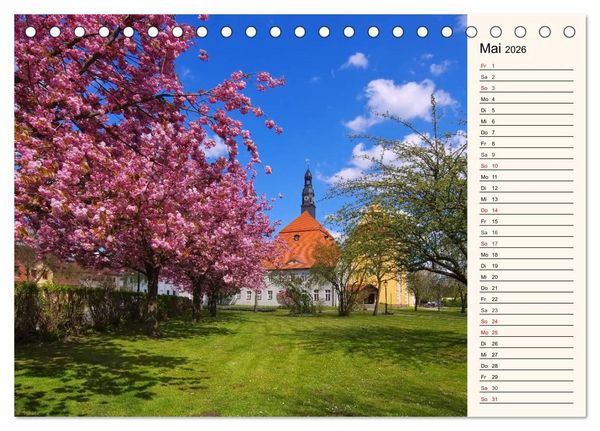 Produktbild: Schl&ouml;sser der Niederlausitz (Tischkalender 2026 DIN A5 quer), CALVENDO Monatskalender