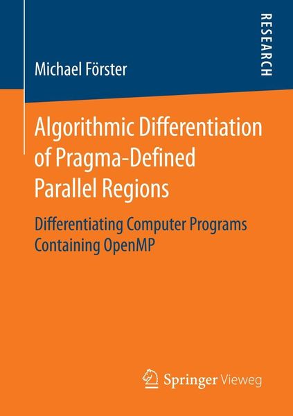 Produktbild: Algorithmic Differentiation of Pragma-Defined Parallel Regions