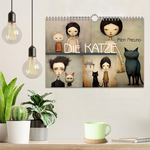 Produktbild: Die Katze - mein Freund (Wandkalender 2026 DIN A4 quer), CALVENDO Monatskalender