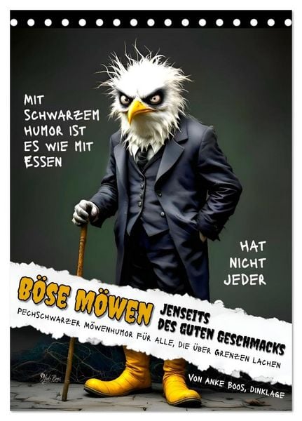 Produktbild: B&ouml;se M&ouml;wen - Jenseits des guten Geschmacks (Tischkalender 2027 DIN A5 hoch), CALVENDO Monatskalender