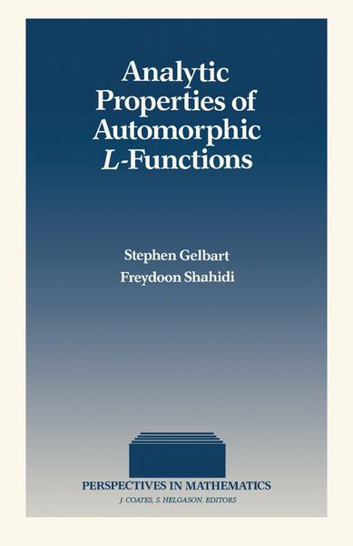 Produktbild: Analytic Properties of Automorphic L-Functions