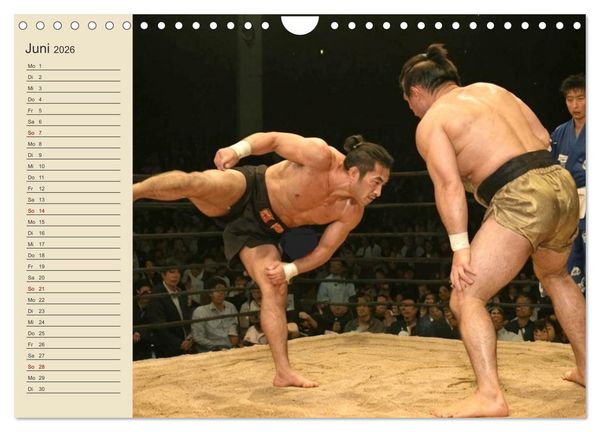 Produktbild: KI Sumo-K&auml;mpfer Im Ring der Giganten (Wandkalender 2026 DIN A4 quer), CALVENDO Monatskalender