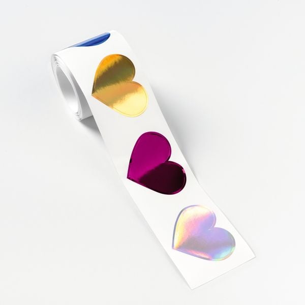 Produktbild: FOLIA&reg; Stickerrolle, Hearts 48 St&uuml;ck