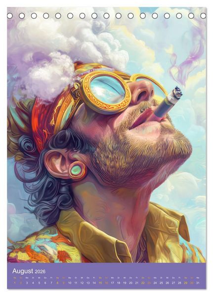 Produktbild: Hippiekinder - Hippiekultur (Tischkalender 2026 DIN A5 hoch), CALVENDO Monatskalender
